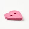 Hjerteknap [Ø 15 mm] – pink,  thumbnail number 3