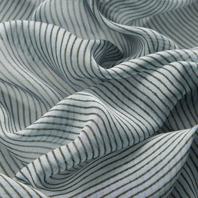 Silkechiffon smalle striber – lyseblå/mørkegrå,  image number 6