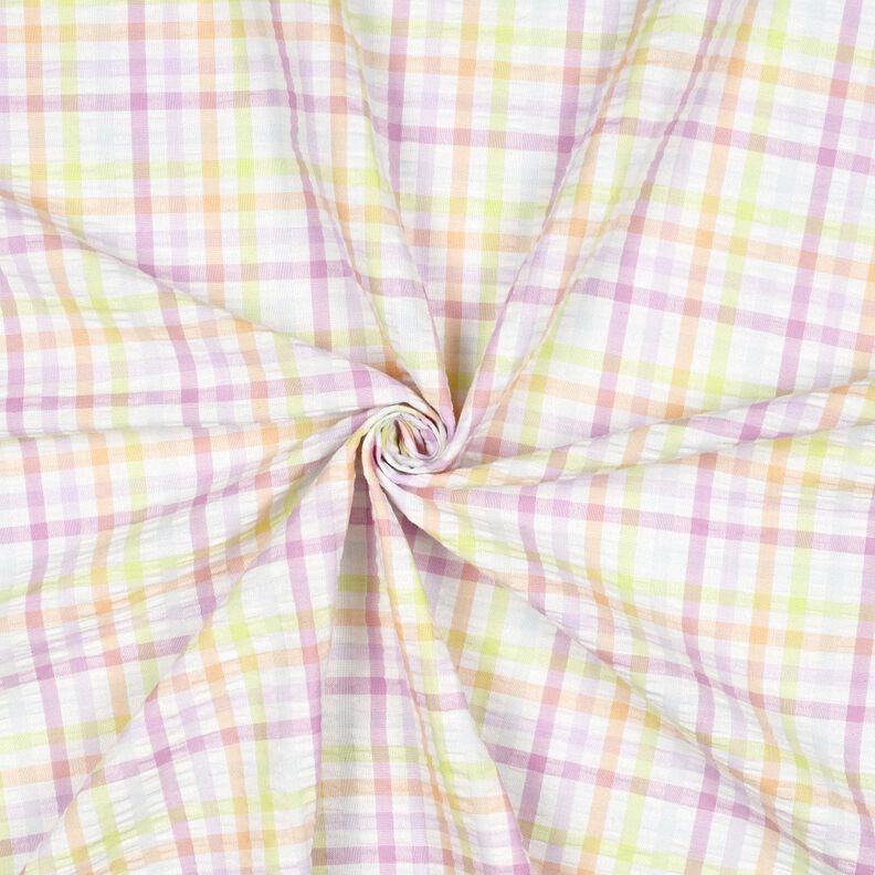 B&aelig;k og b&oslash;lge Bomuldsblanding kul&oslash;rte tern &ndash; hvid/pastelviolet,  image number 3