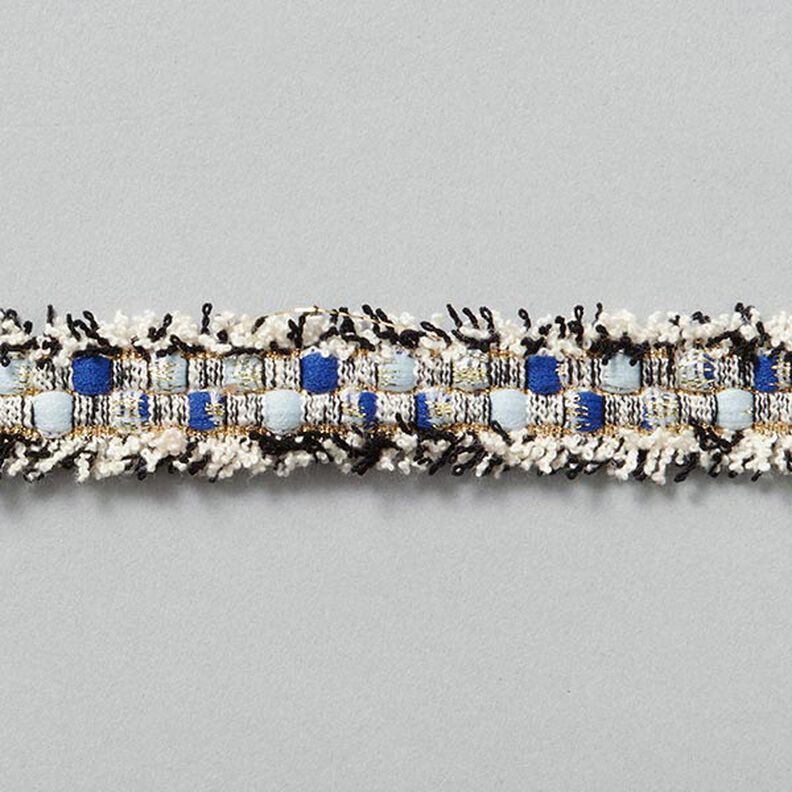 Tweedbort [20 mm] – uldhvid/guld,  image number 1