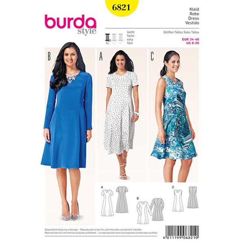 Kjole, Burda 6821,  image number 5