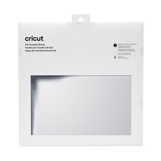 Cricut overførselsfolier [ 30,5 x 30,5 cm | 8 Styk ] – sølv metallisk, 