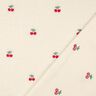 Teddyplys broderede kirsebær | Poppy Fabrics – elfenben/chili,  thumbnail number 4