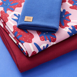 Stofpakke sweatshirt Glibbermonster | PETIT CITRON – pastelviolet/kongeblå, 