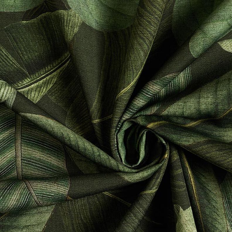 Outdoor stof Canvas Palmeblade – mørkegrøn,  image number 3
