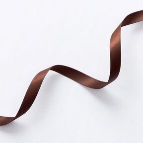 Satinbånd [9 mm] – mørkebrun, 