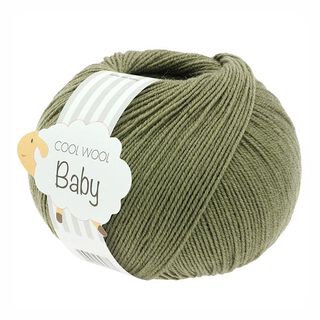 Cool Wool Baby, 50g | Lana Grossa – mørk olivengrøn, 