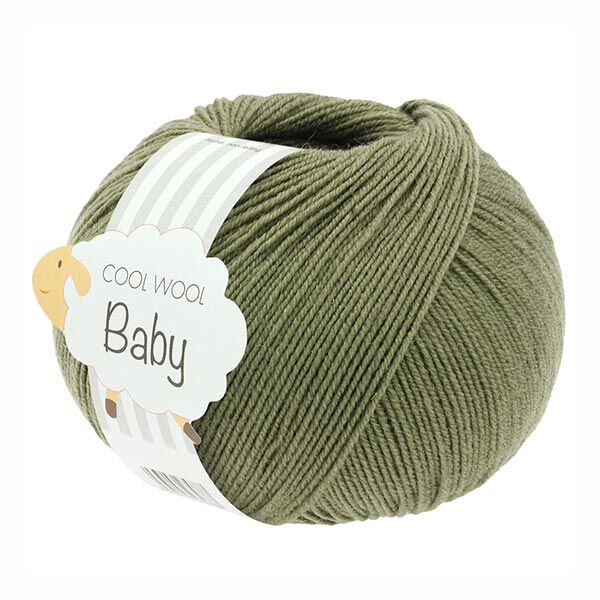 Cool Wool Baby, 50g | Lana Grossa – mørk olivengrøn,  image number 1