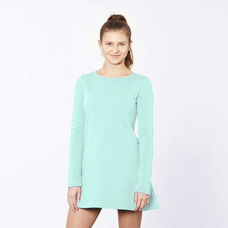 Let French Terry ensfarvet – isblå,  image number 4