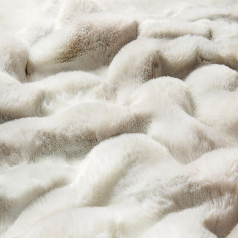 Kunstpels langt h&aring;r med farveforl&oslash;b &ndash; s&oslash;lvgr&aring;,  image number 2