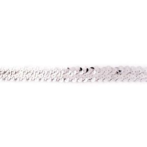 Elastisk pailletbånd [20 mm] – sølv metallic, 