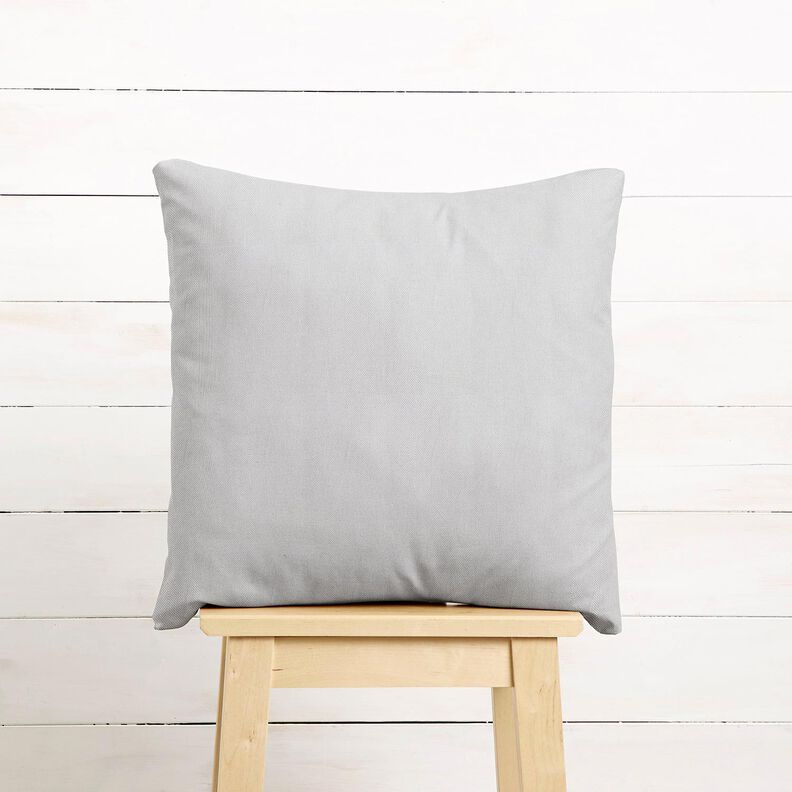 Dekorationsstof Canvas – sølv,  image number 6