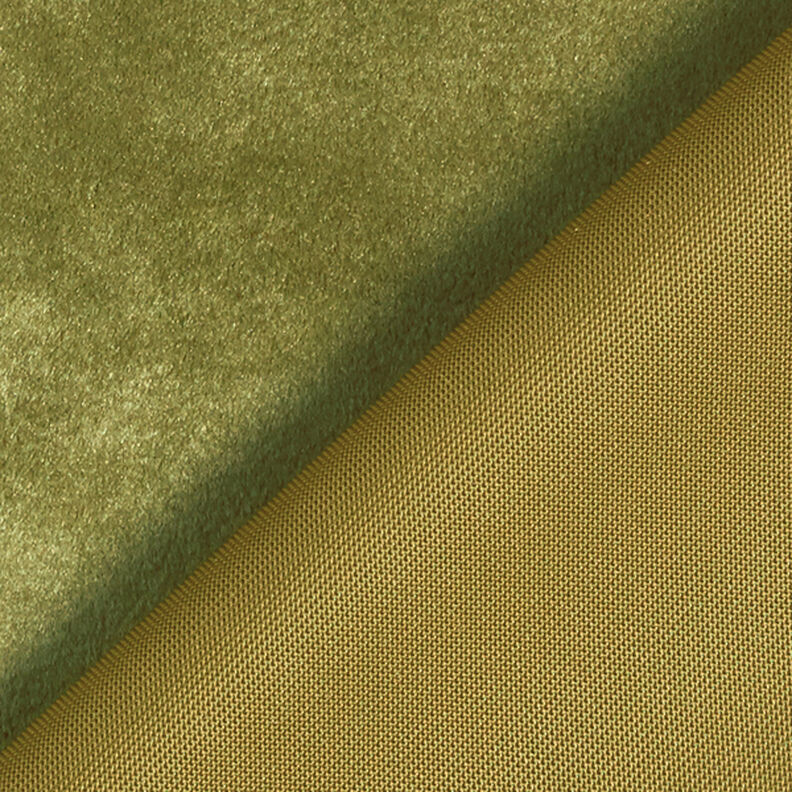 Dekorationsstof fløjl – olivengrøn,  image number 3