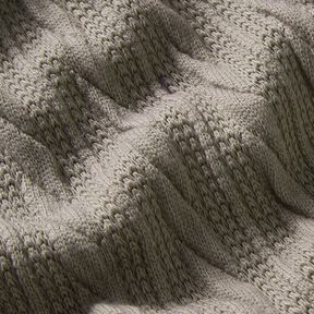 Strik Cloqué fletmønster – silkegrå, 