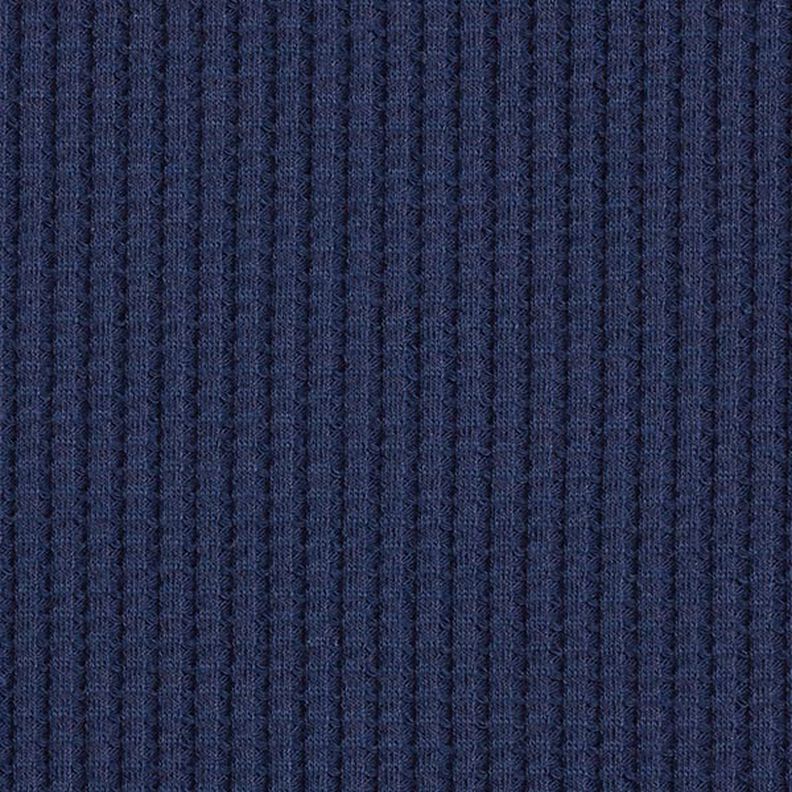 Vaffeljersey af bomuld ensfarvet &ndash; marinebl&aring;,  image number 4