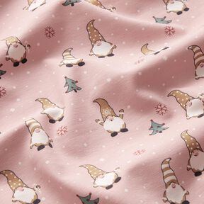 Bomuldsjersey nisser i sneen – rosé, 