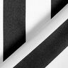 Polyestersatin brede striber på langs – sort/hvid,  thumbnail number 4