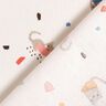 Bomuldspoplin Kattekonfetti – elfenben/lys taupe,  thumbnail number 4