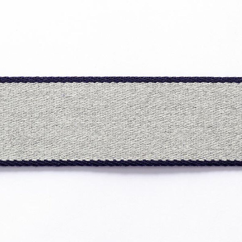 Bæltebånd [ 3,5 cm ] – marineblå/grå,  image number 1