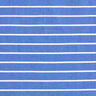 Viskose-stretch med glitterstriber – blå/hvid,  thumbnail number 1