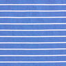 Viskose-stretch med glitterstriber – blå/hvid,  thumbnail number 1