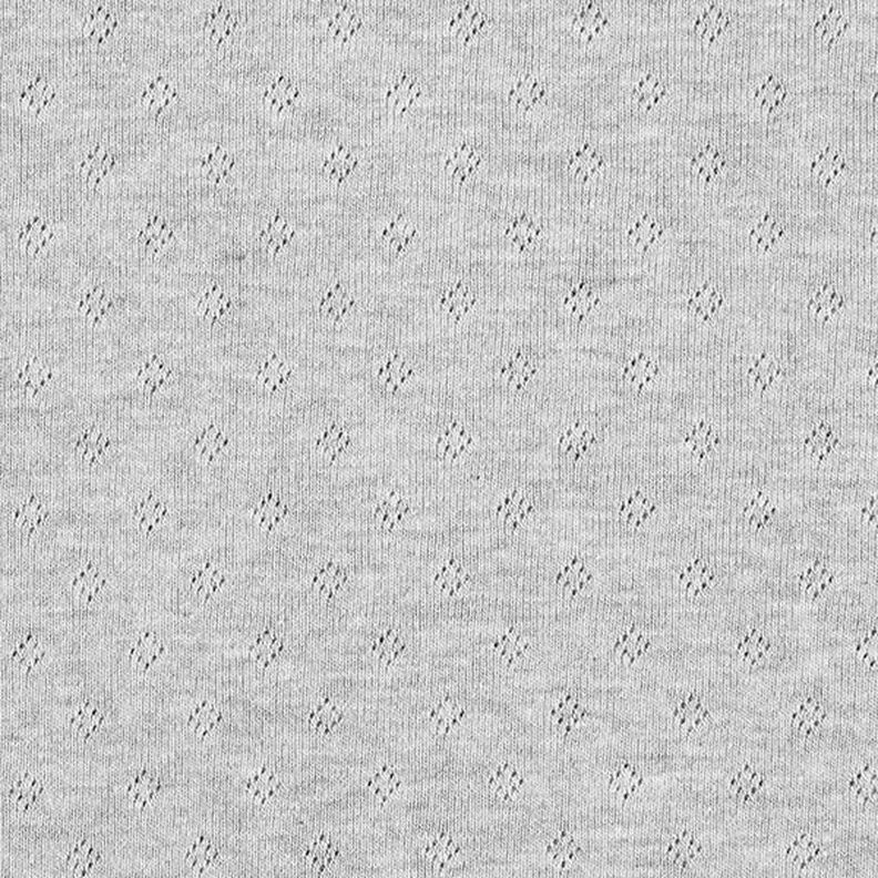 Finstrikjersey med hulmønster Melange – grå,  image number 1