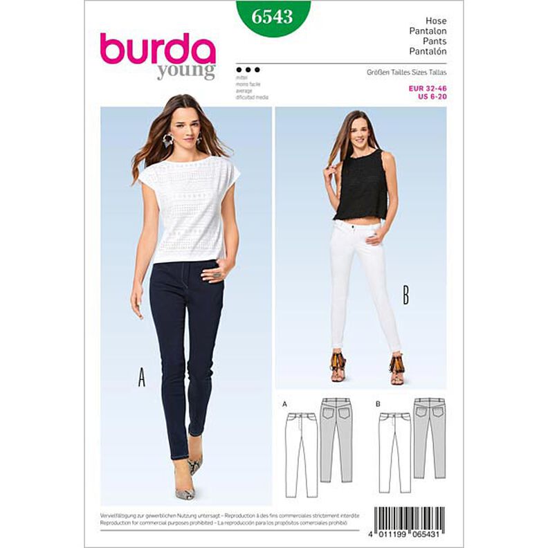 Bukser / Jeans, Burda 6543,  image number 1