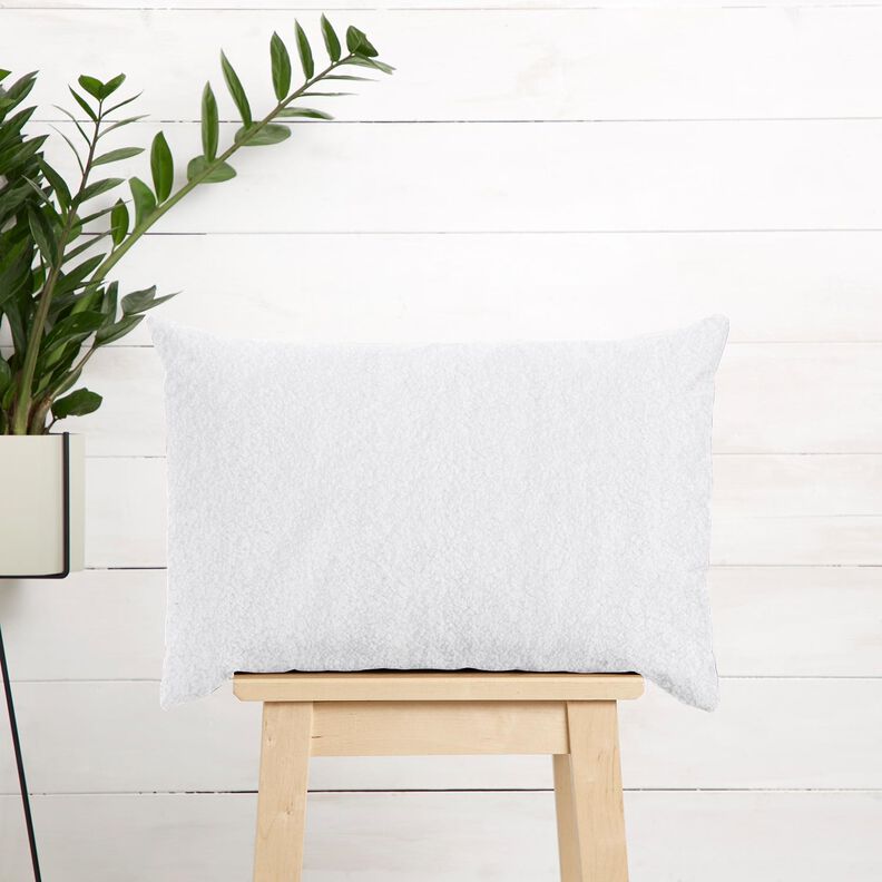 Polsterstof fåreskindslook – hvid,  image number 8