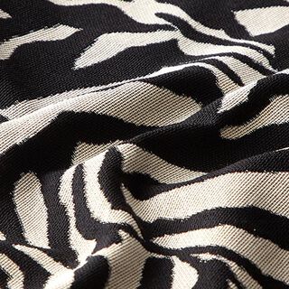 Jacquard gobelin zebra – sort/hvid, 