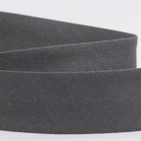 Skr&aring;b&aring;nd Polycotton [20 mm] &ndash; m&oslash;rkegr&aring;, 