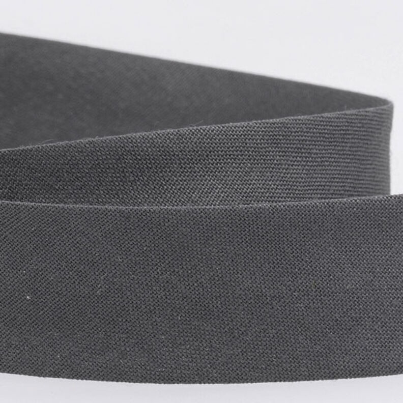 Skr&aring;b&aring;nd Polycotton [20 mm] &ndash; m&oslash;rkegr&aring;,  image number 2