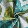 Dekorationsstof Canvas Ficus-blade  – blågran/grå,  thumbnail number 3