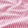 Bomulds-hør-miks striber på langs – pink/hvid,  thumbnail number 2