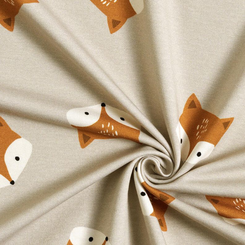 French Terry lille ræv – sølvgrå,  image number 3