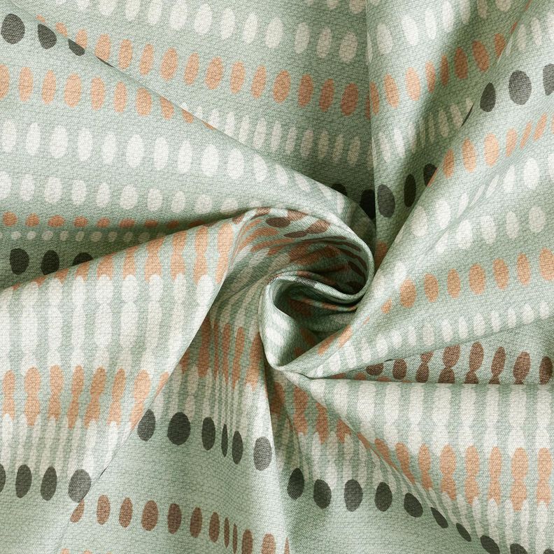 Outdoor stof Canvas prikker – eukalyptus/lysebrun,  image number 3