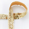 Elastisk pailletkant [30 mm] – guld,  thumbnail number 1