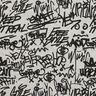 Alpefleece graffiti Melange – sølvgrå,  thumbnail number 1