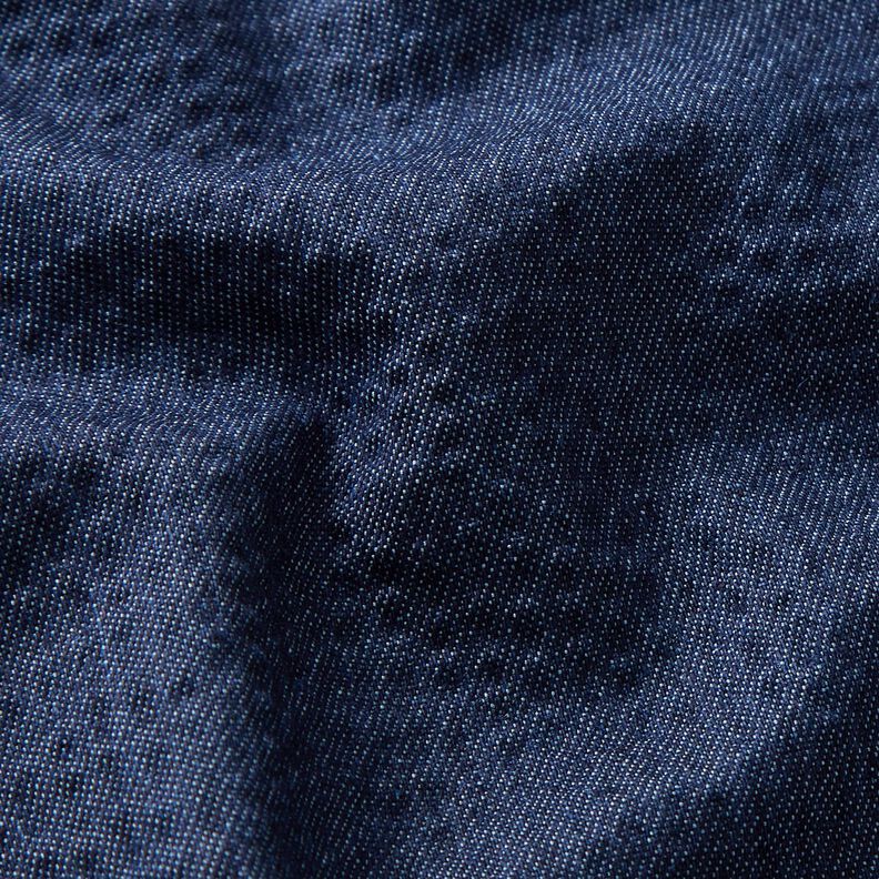 Denim-bomuldsblanding, bæk og bølge – marineblå,  image number 2