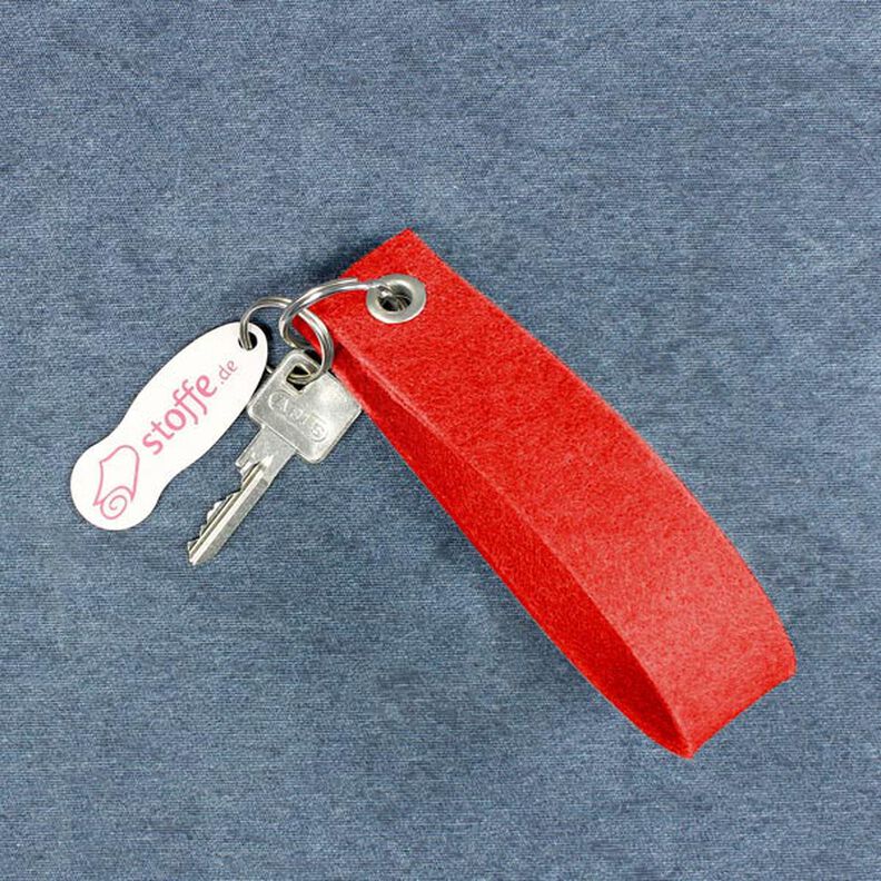 Filt 180 cm / 1,5 mm tykt – karminrød,  image number 4