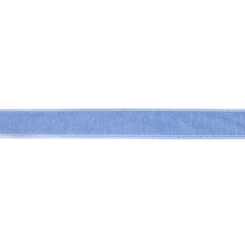 Vævet bånd Chambray Ensfarvet – jeansblå,  image number 1