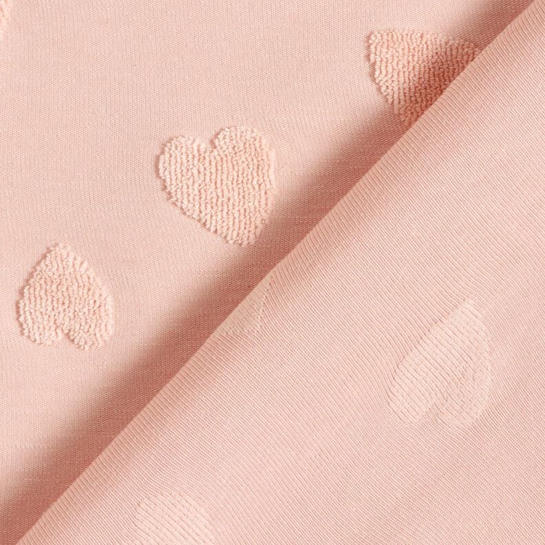 frottéjersey hjerter – rosé,  image number 5