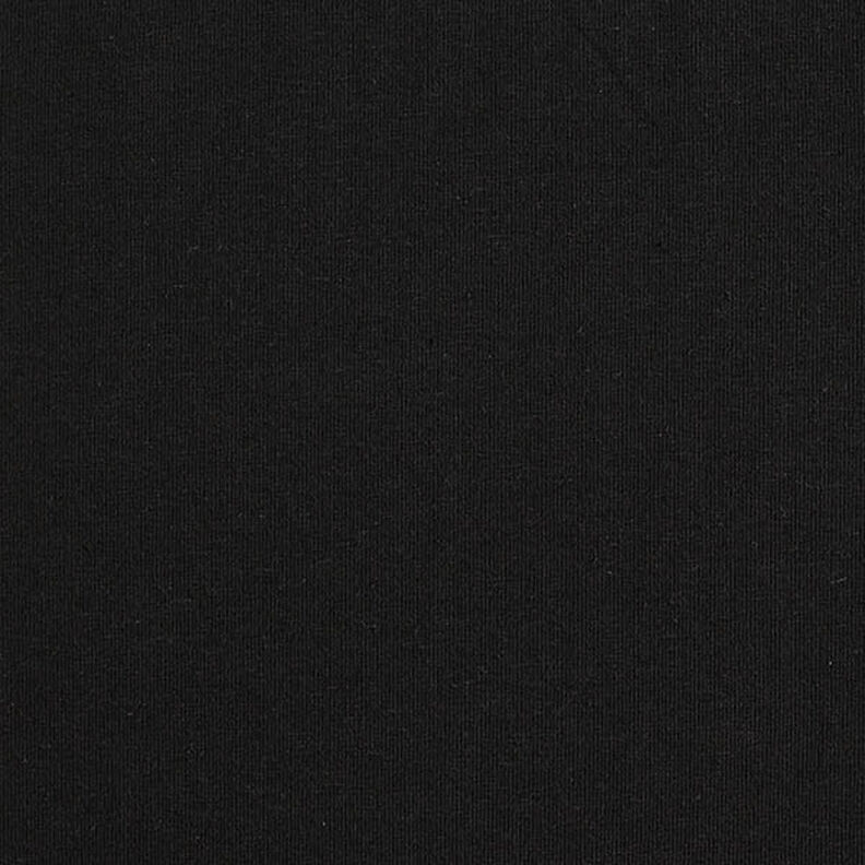Jersey bomulds-hør-miks ensfarvet – sort,  image number 5