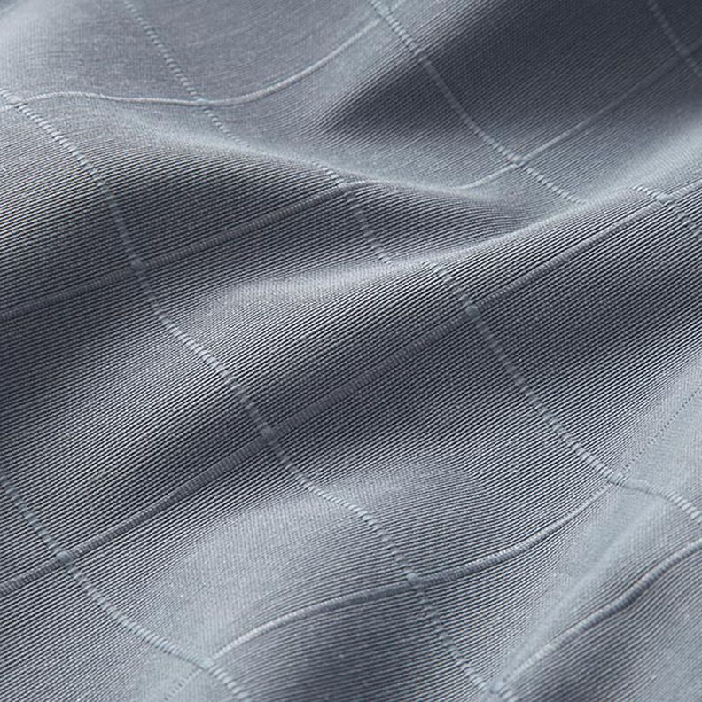Dekorationsstof gitter-tern genanvendt – blågrå,  image number 2