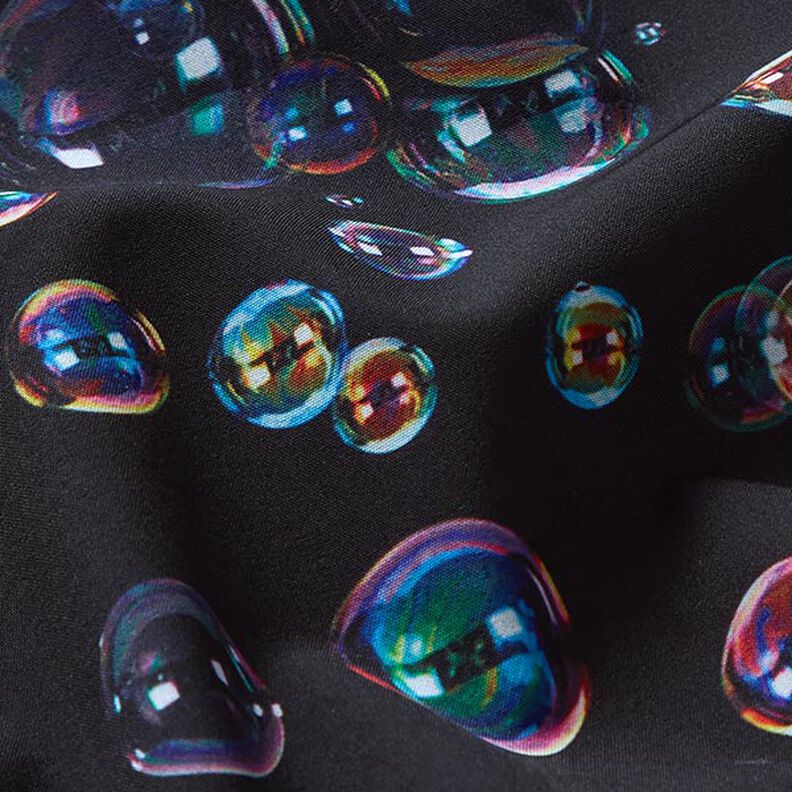 Softshell sæbebobler Digitaltryk – sort-blå,  image number 3