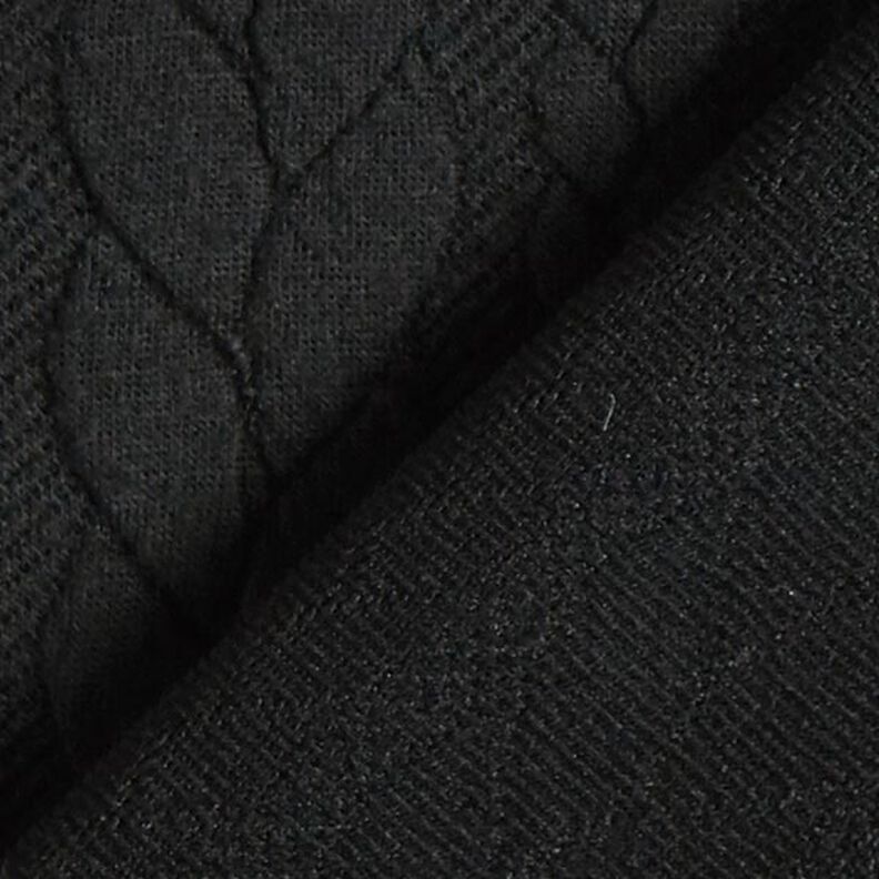 Jerseyjacquard Cloqué Fletmønster – sort,  image number 4