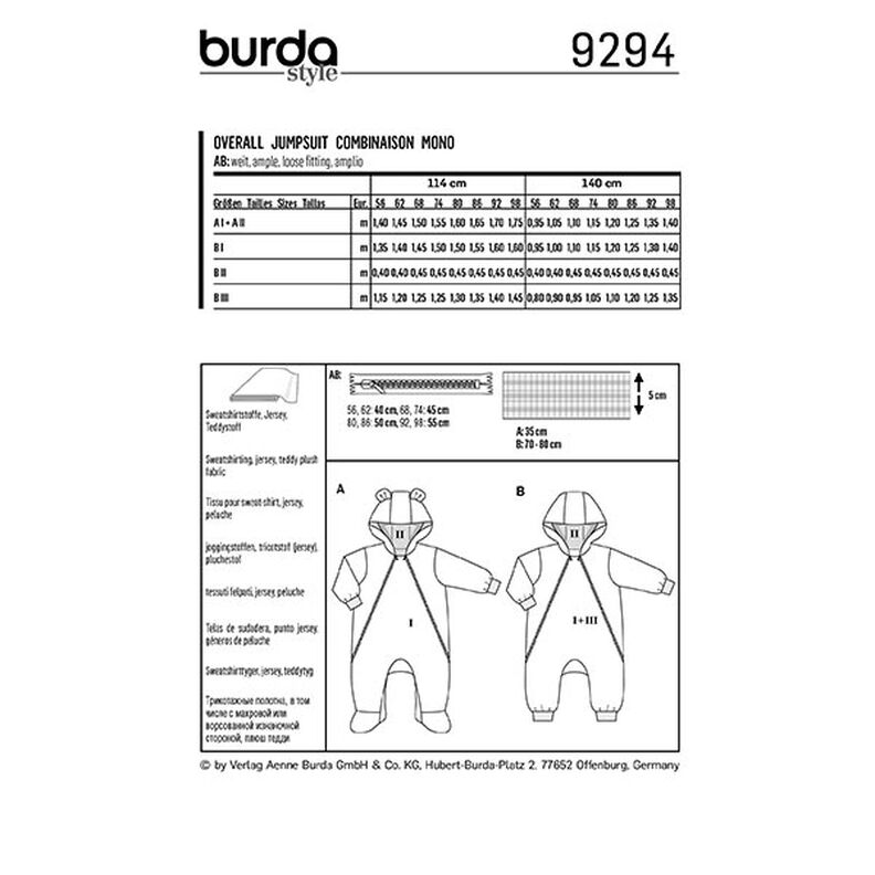 Overall, Burda 9294 | 56-98,  image number 11