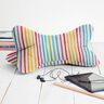 Dekorationsstof Halvpanama Regnbue striber,  thumbnail number 6