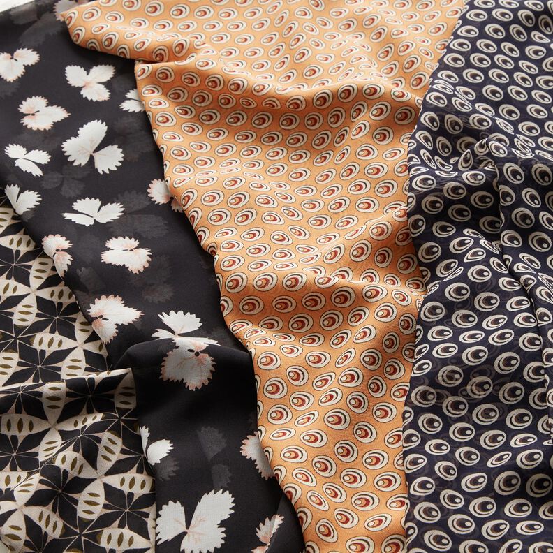 Chiffon påfugleøje – apricot/terracotta,  image number 5