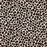 French Terry Sommersweat lille leopardprint Digitaltryk | Poppy Fabrics – lysebeige/lysebrun,  thumbnail number 1