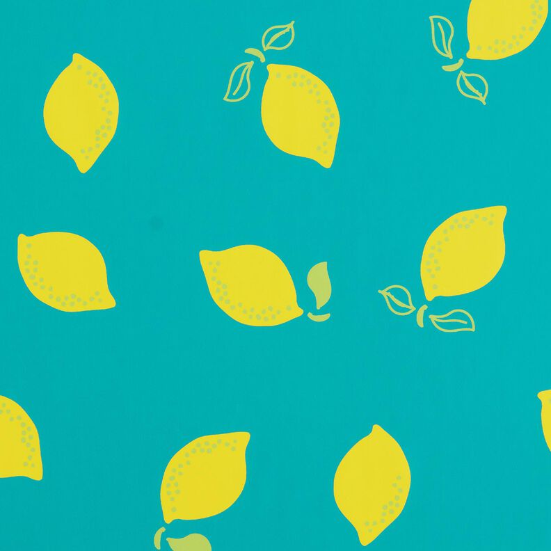 Stof til regnjakker citroner – pebermynte/Citrongul,  image number 1